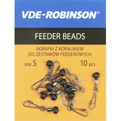 Agrafki z koralikiem VDE-Robinson - roz. S