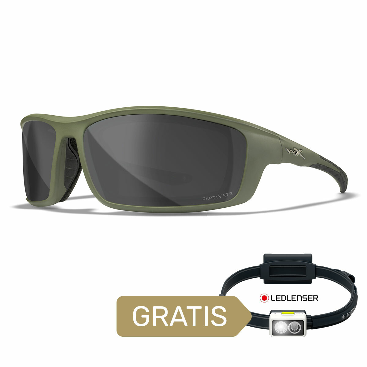 CCGRD08 Okulary Wiley X Captivate - GRID Polaraized Grey Mirror