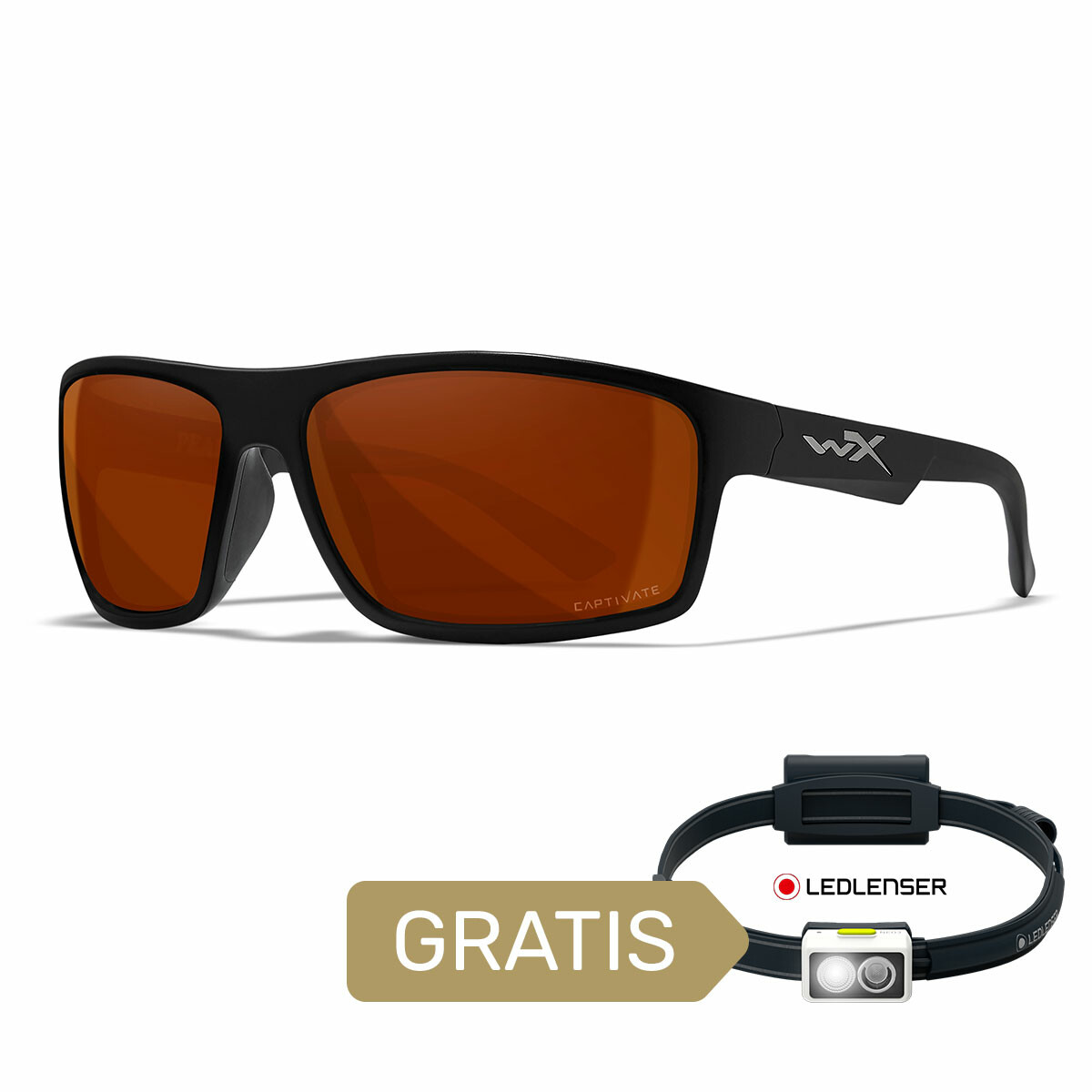 ACPEA02 Okulary Wiley X Captivate - PEAK Polaraized Coopper