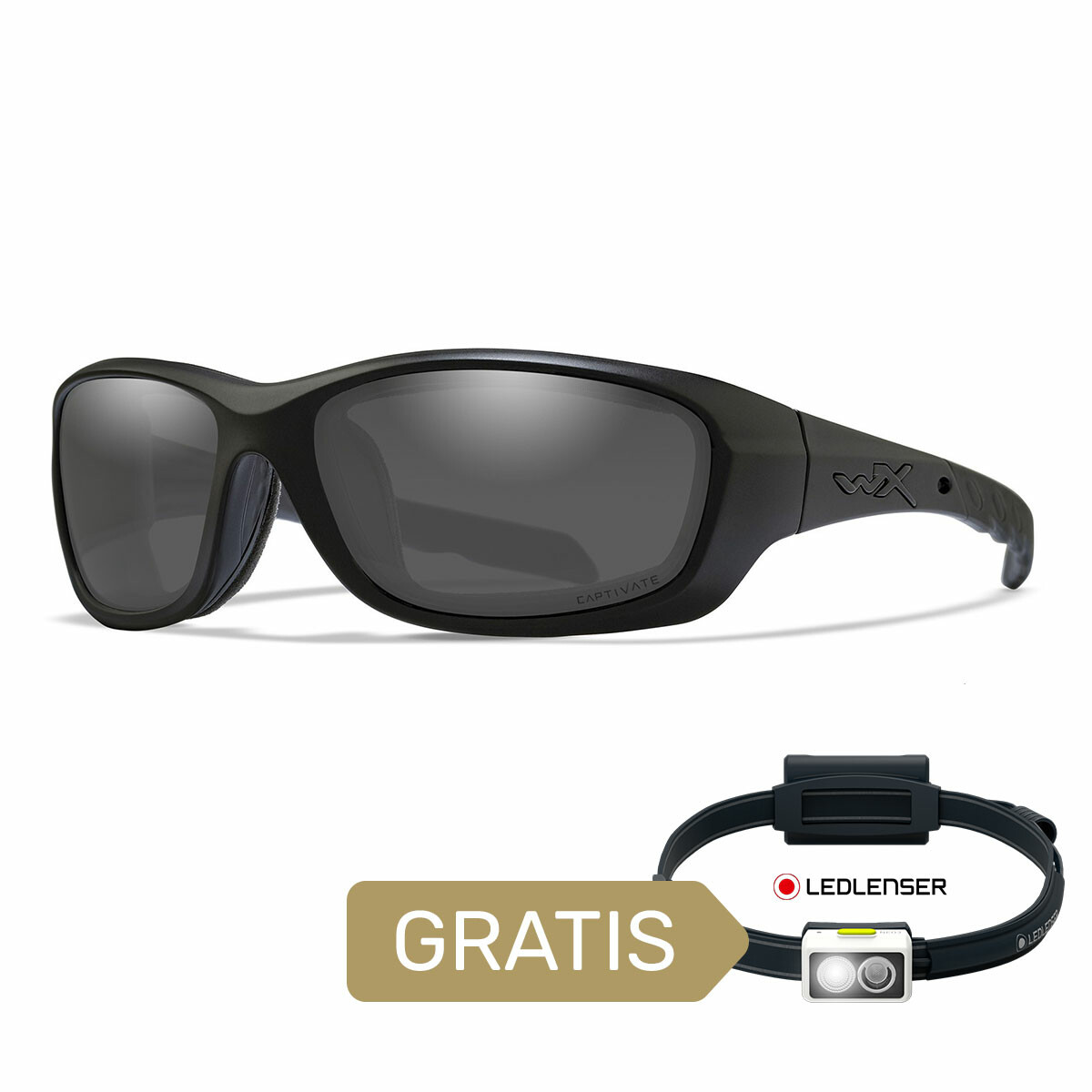 Okulary Wiley X Captivate - GRAVITY Polaraized Smoke Grey