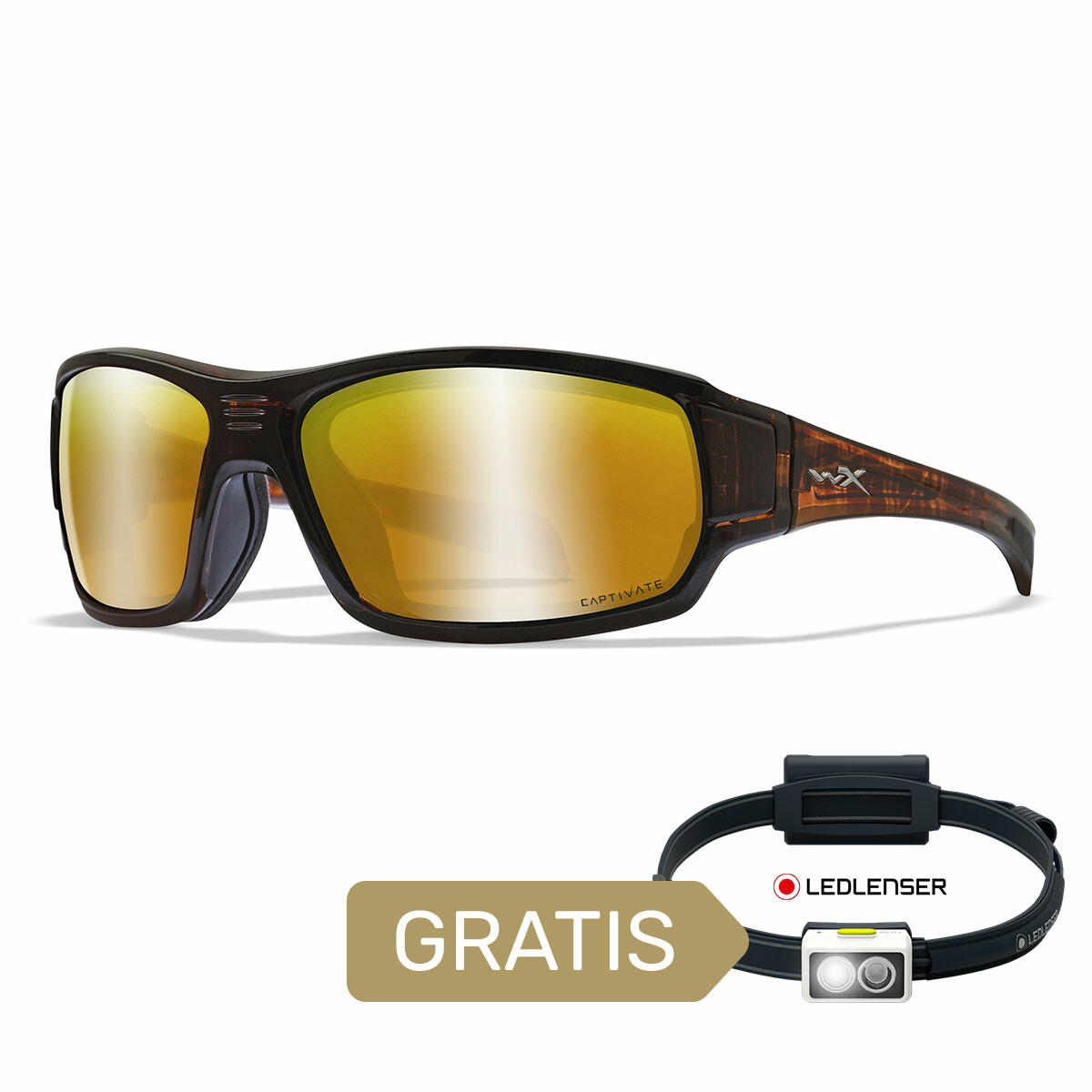 Okulary Wiley X Captivate - BREACH Polaraized Bronze Mirror