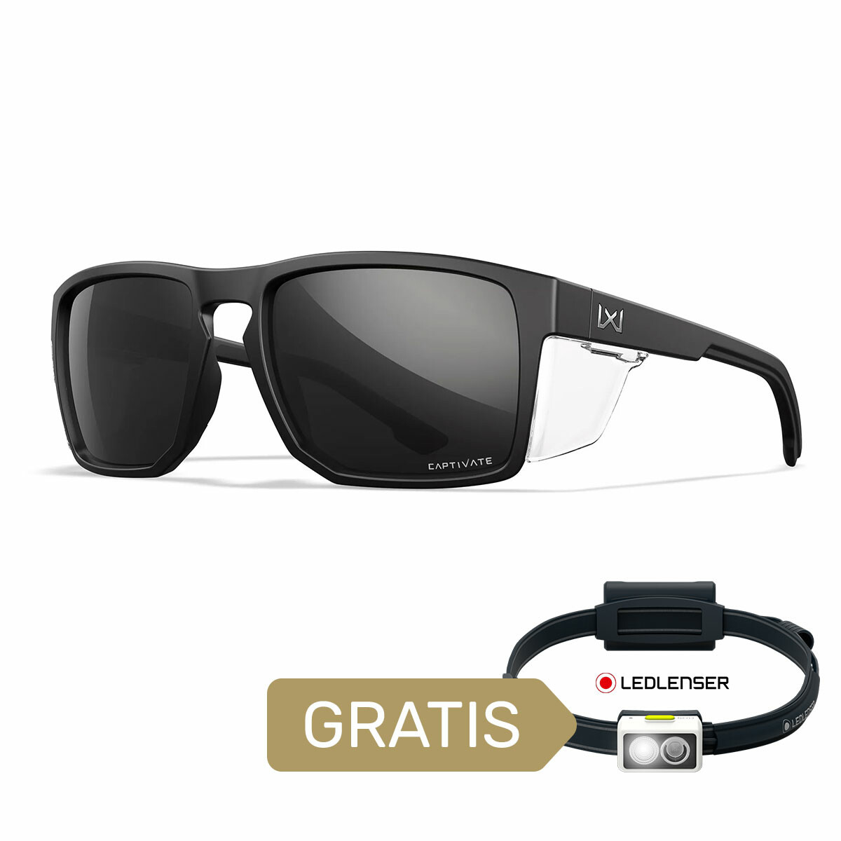 Okulary Wiley X Captivate - FOUNDER Polaraized Black Mirror AC6FND05