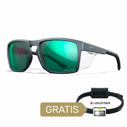 Okulary Wiley X Captivate - FOUNDER Polaraized Green Mirror AC6FND07