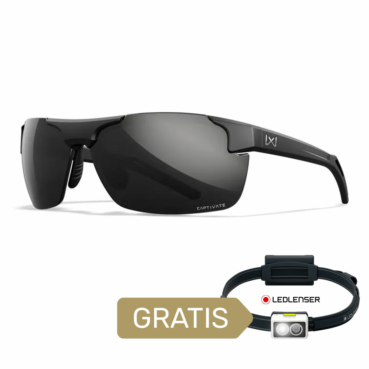 Okulary Wiley X Captivate - PRIME Polaraized Black Mirror