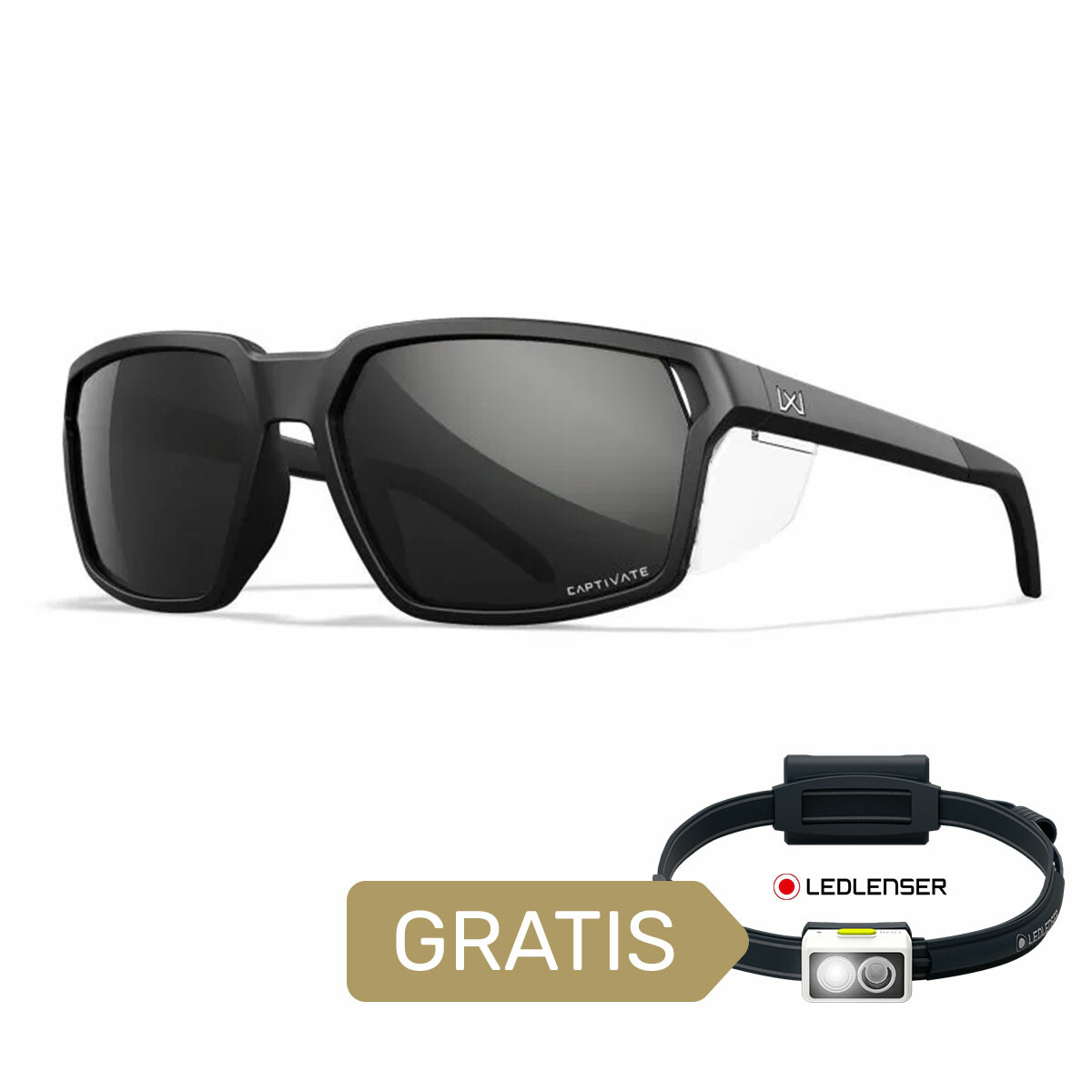 AC6SRA05 Okulary Wiley X Captivate - SIERRA Polaraized Black Mirror