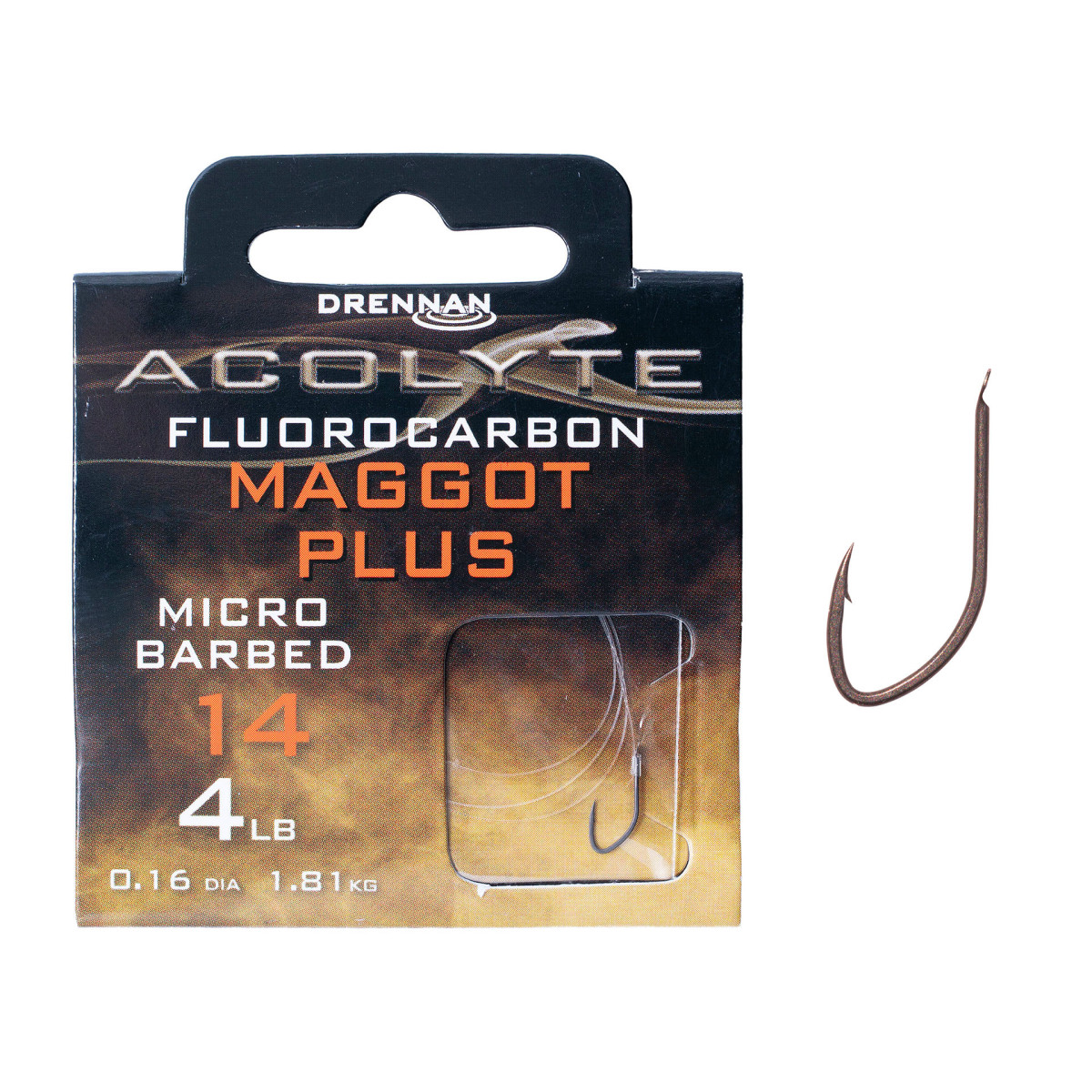 thumbnail interactive-video image 1 of Drennan Acolyte Maggot Plus Barbless Hooks – Premium Fishing Hooks 1 of 5