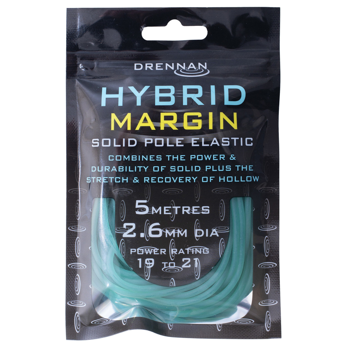 TOAC09 Amortyzator Drennan Hybrid Solid Margin Elastic 5m - 2,6mm / BLUE