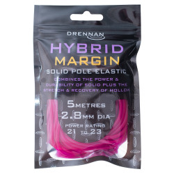 TOAC10 Amortyzator Drennan Hybrid Solid Margin Elastic 5m - 2,8mm / PINK