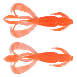 Keitech Crazy Flapper - 371 Orange Gold Dust Glow