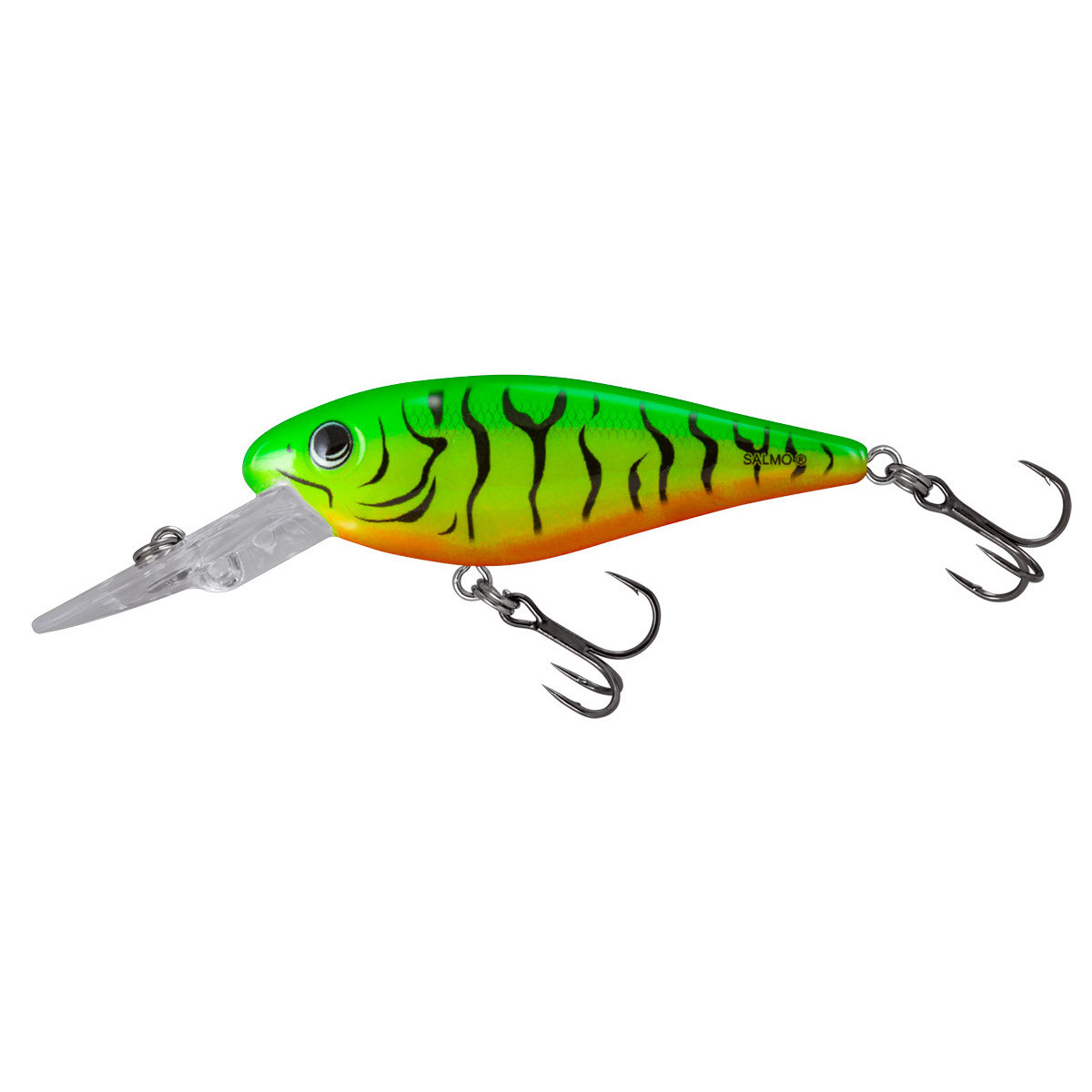 Wobler Salmo Rattlin Executor Floating - Clear Green Tiger
