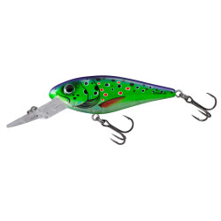 Wobler Salmo Rattlin Executor Floating - Clear Purple Trout