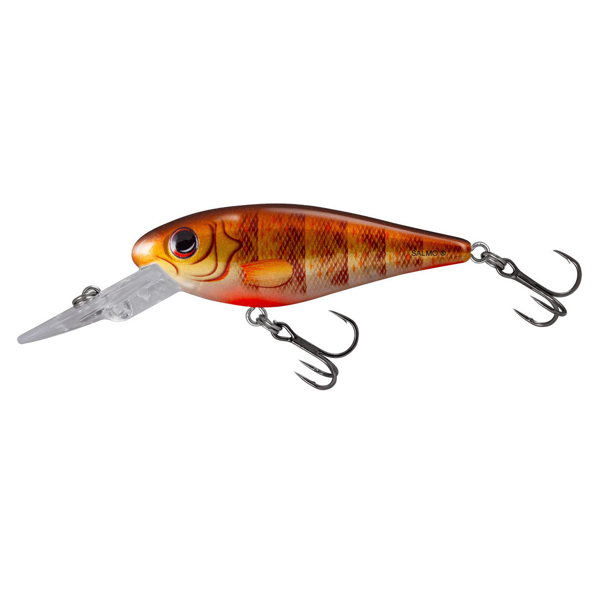 Wobler Salmo Rattlin Executor Floating - Clear Brown Perch