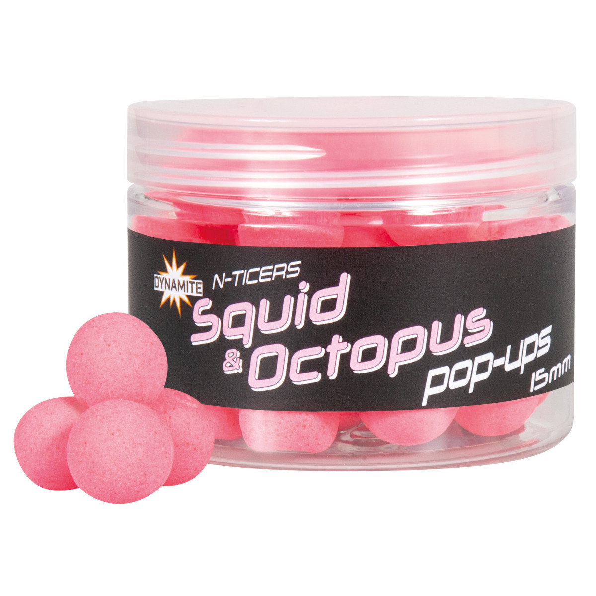 ADY041848 Kulki Dynamite Baits N-Ticers Pop-Ups 15mm - Squid & Octopus