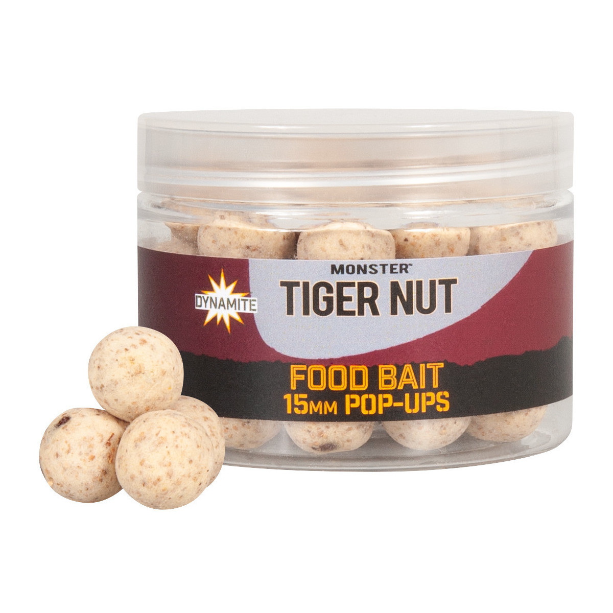 Kulki Dynamite Baits Food Bait Pop-Ups 15mm - Tiger Nut