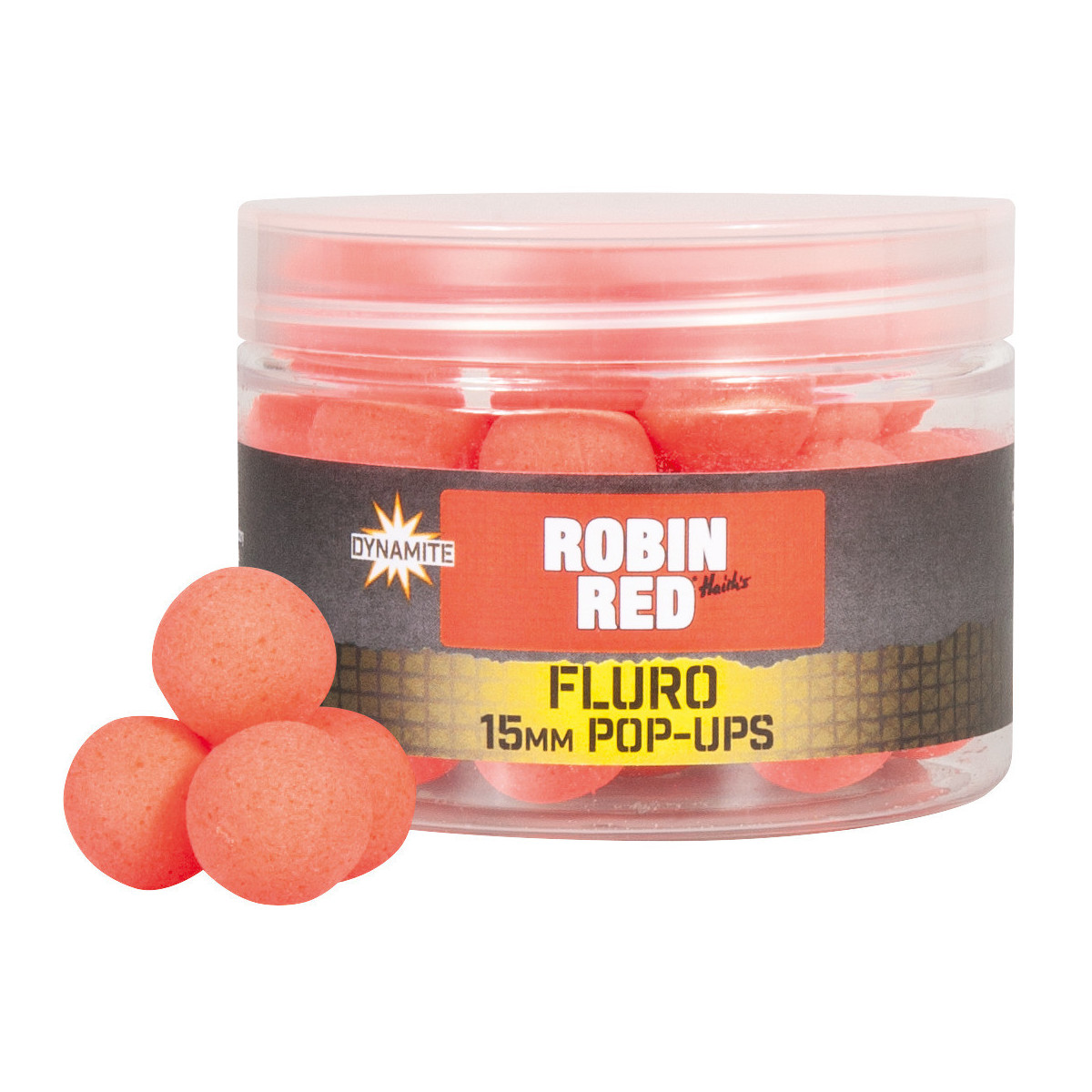 ADY041950 Kulki Dynamite Baits Fluoro Pop-Ups 15mm - Robin Red