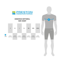Kurtka Preston DuraTECH Softshell - tabela rozmiarów