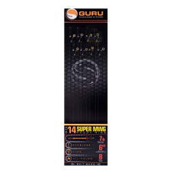 GRR262 Przypony Guru Banded Hair Rigs - Super MWG - 6"/15cm - roz.18 // 0.15mm