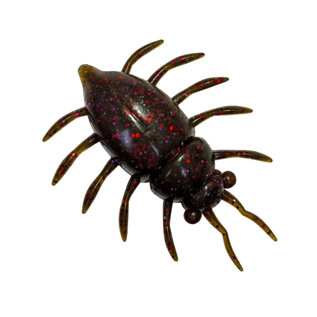 FP-MB13-050 Gumy FishUp Maybug 1.3" - 050 Green Pumpkin Brown / Red & Purple