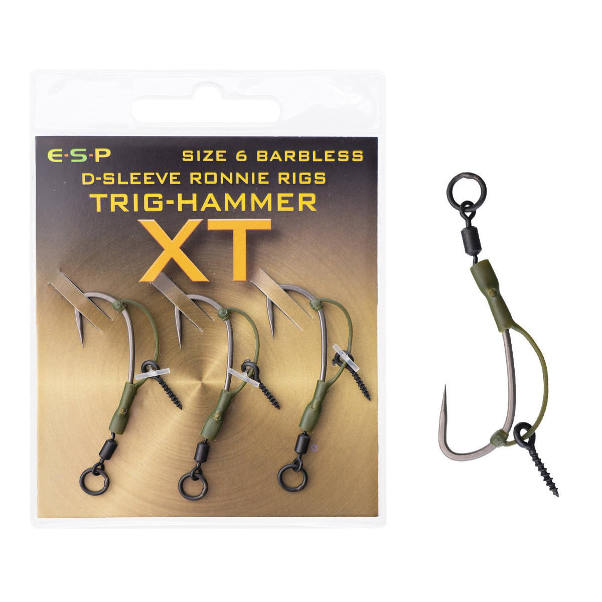 EHAF06 Haczyki ESP Ronnie D-Rig Barbless - roz. 6