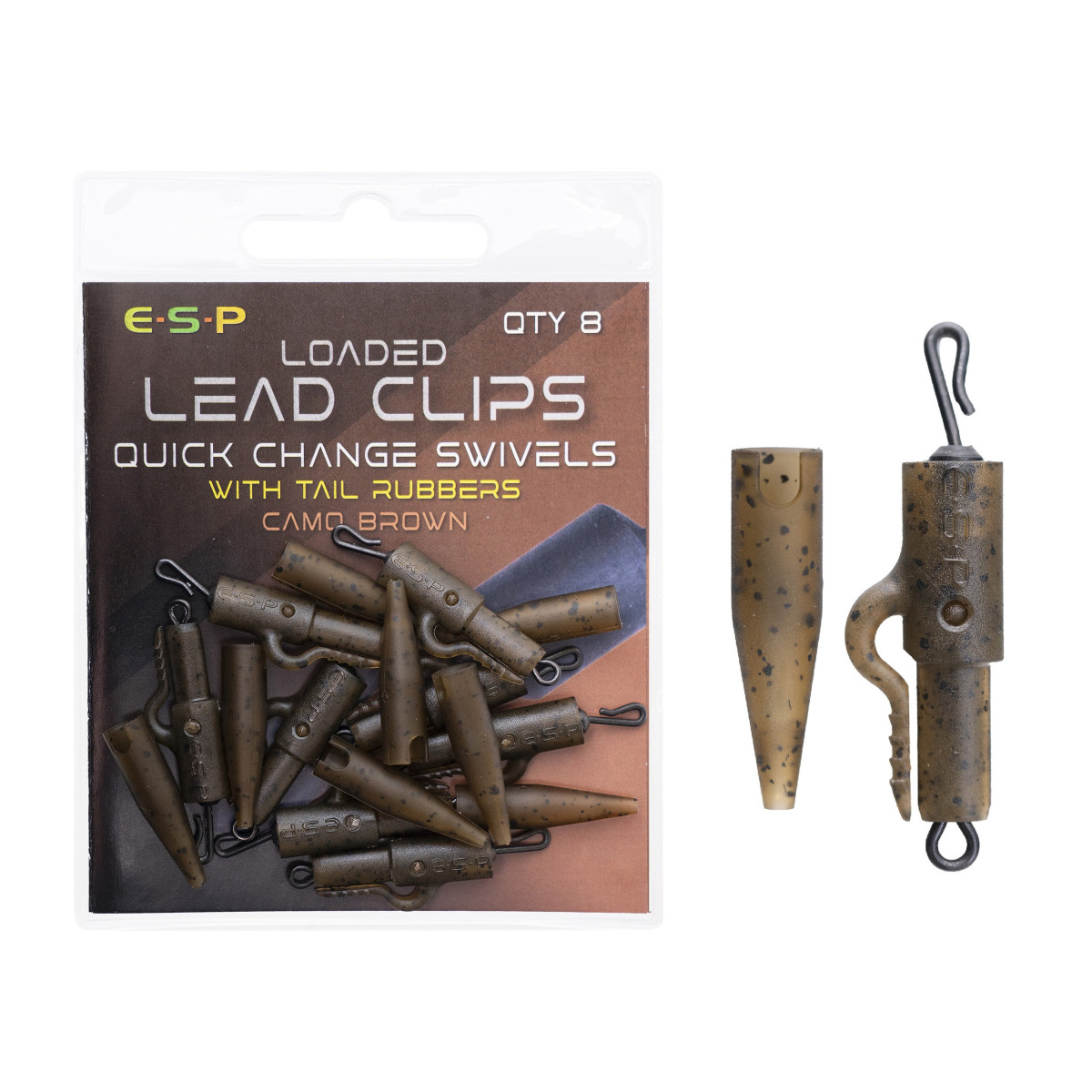 ETAP01 Klipsy ESP Loaded Lead Clip QCS - Brown