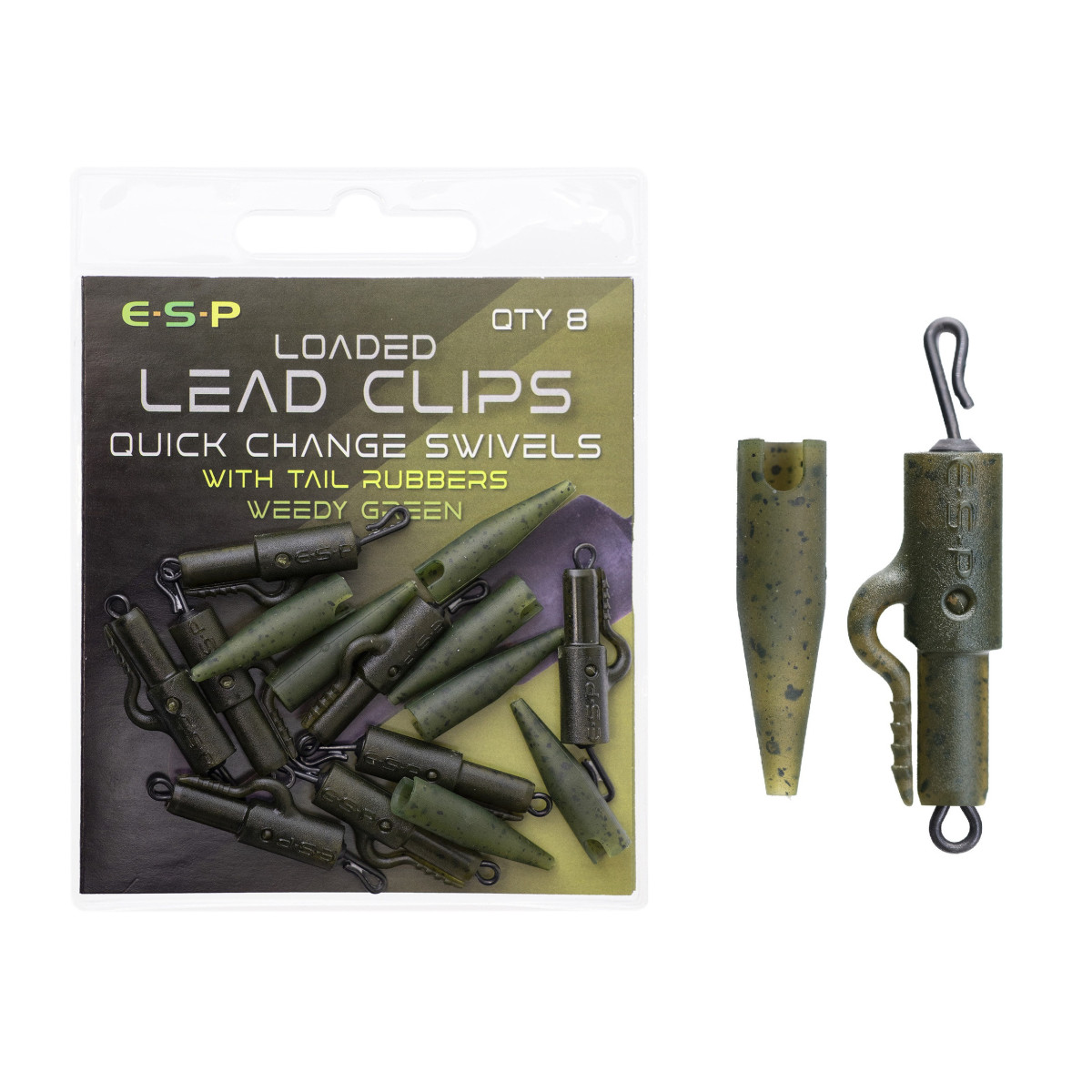ETAP02 Klipsy ESP Loaded Lead Clip QCS - Green