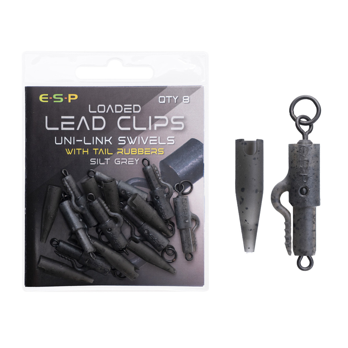 ETAQ03 Klipsy ESP Loaded Lead Clip ULS - Grey