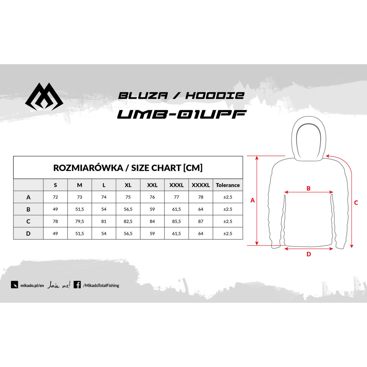 Bluza letnia Mikado z filtrem UPF50+ UMB-05UPF - roz. XXXXL