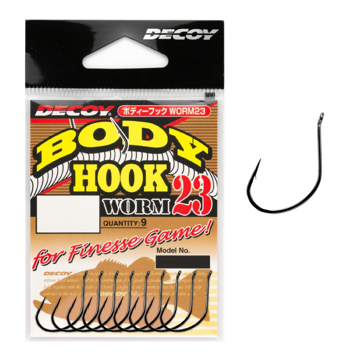 Haczyki Decoy Worm 23 Body Hook