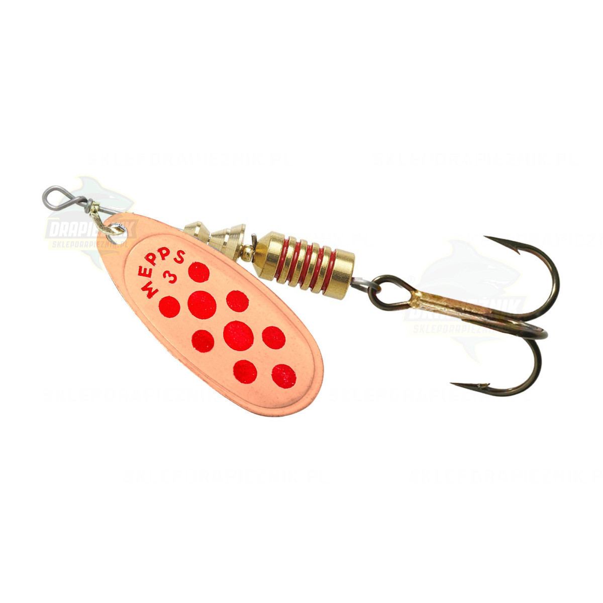 Mepps-Comet3Mc Obrotówka Mepps Comet 3 Miedź / Czerwone kropki