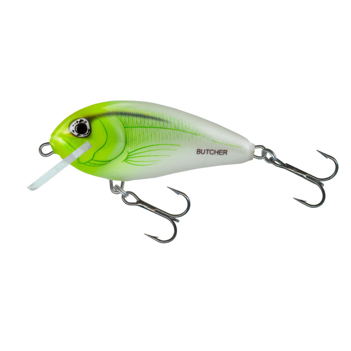 QBU043 Wobler Salmo Butcher 5,0cm Sinking - White Flash Yellow