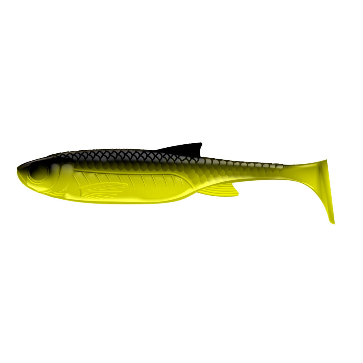 LB-KS4-006 Libra Lures Kraken Shad 4'' 10cm 6szt. - 006 / HOT YELLOW