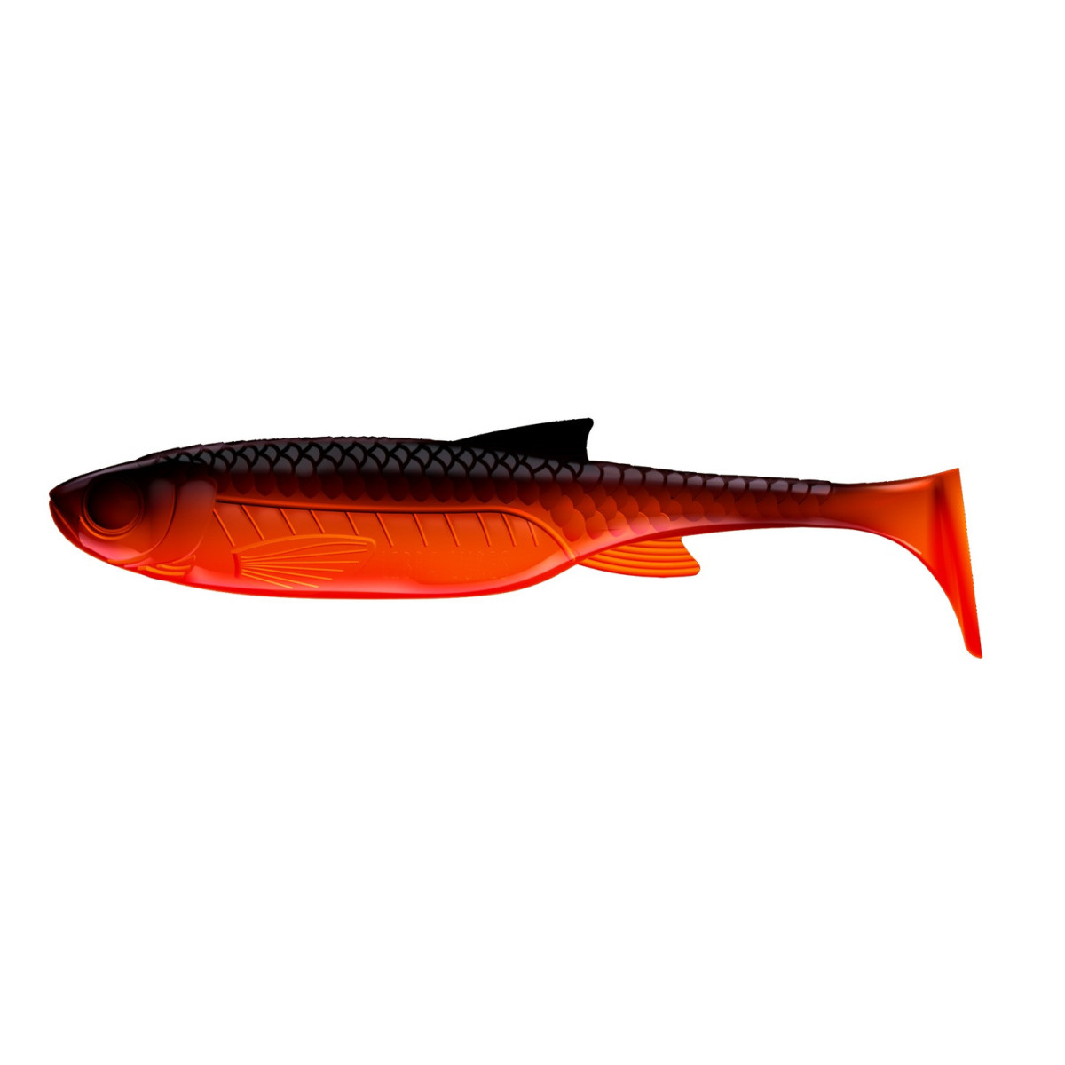LB-KS4-011 Libra Lures Kraken Shad 4'' 10cm 6szt. - 011 / HOT ORANGE