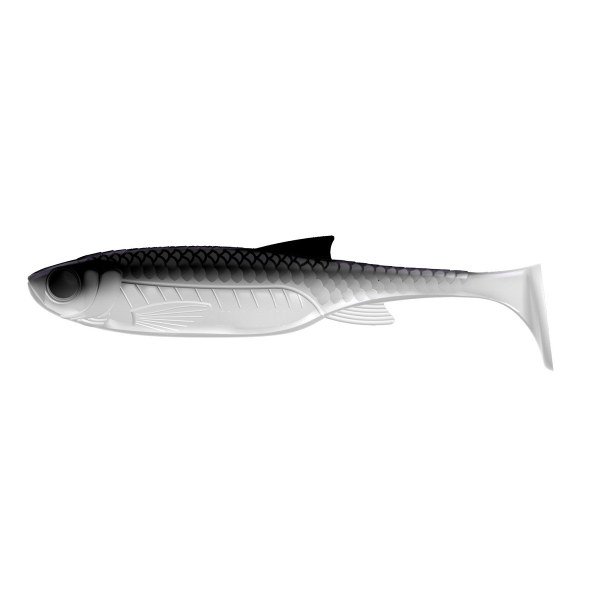 LB-KS4-001Libra Lures Kraken Shad 4'' 10cm - 001 / WHITE