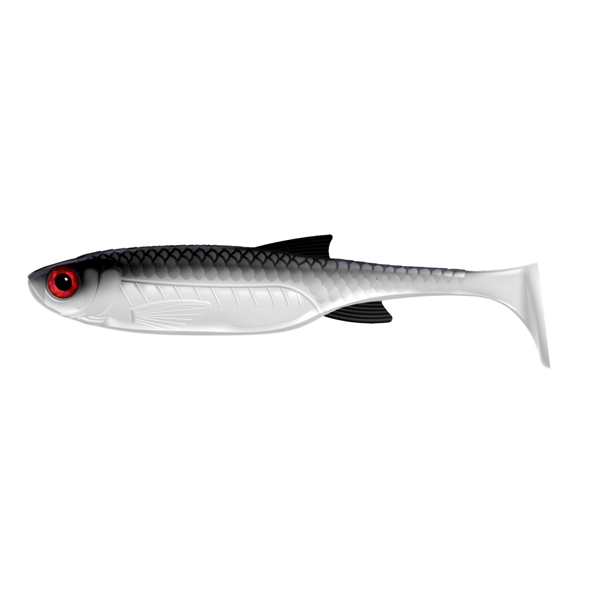 LB-KS8-001 Libra Lures Kraken Shad 8'' 20cm 1szt. - 001 / WHITE