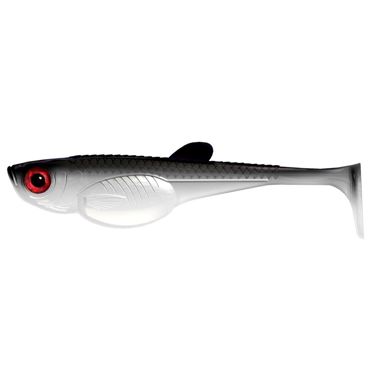 LB-ES8-001 Libra Lures Embrion Shad 8'' 20cm 1szt. - 001 / WHITE
