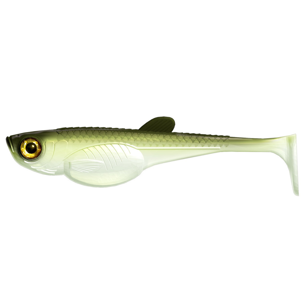 LB-ES8-031 Libra Lures Embrion Shad 8'' 20cm 1szt. - 031 / OLIVE WHITEFISH