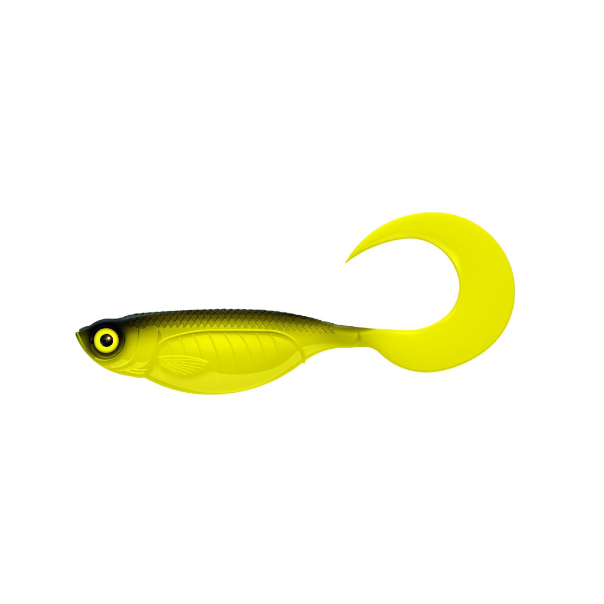 LB-ETT7-006 Libra Lures Embrion Twist Tail 7'' 18cm 1szt. - 006 / HOT YELLOW