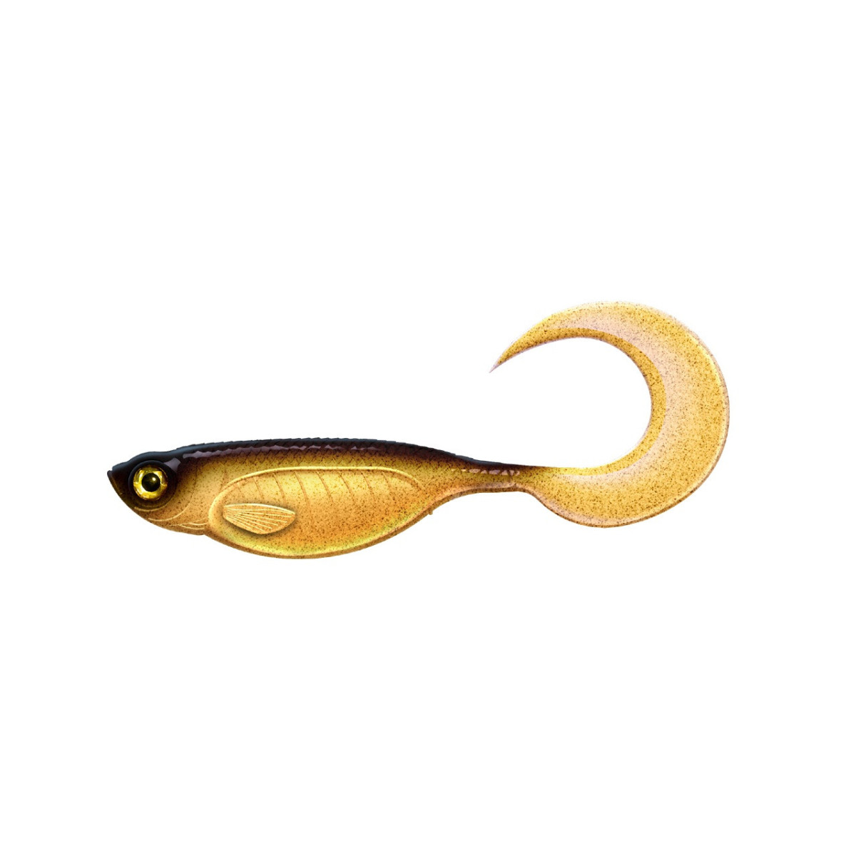 LB-ETT7-009 Libra Lures Embrion Twist Tail 7'' 18cm 1szt. - 009 / GOLD