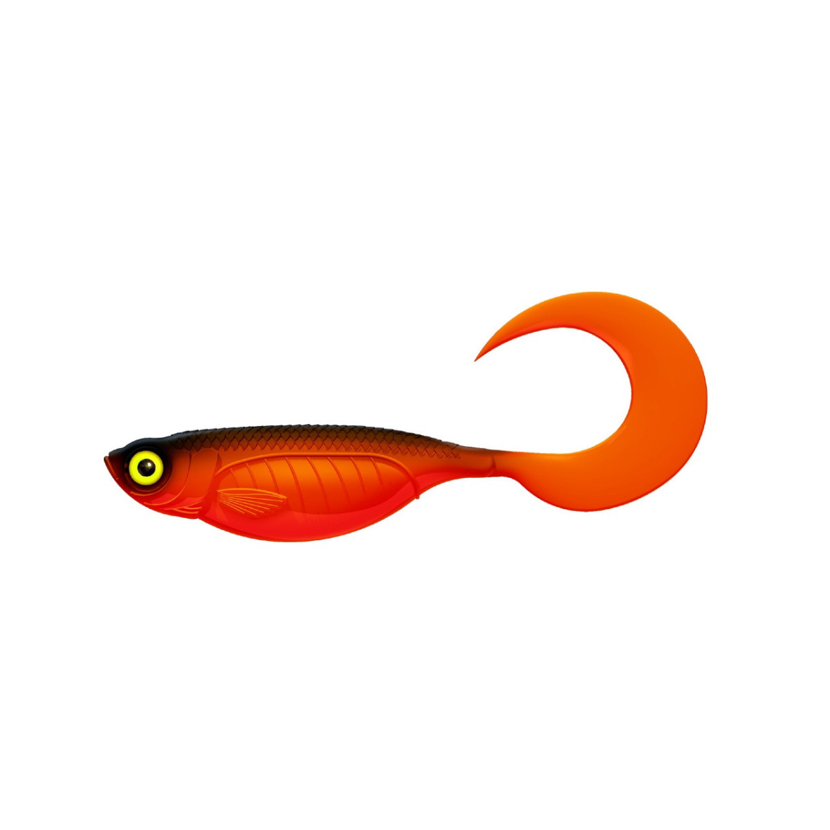 LB-ETT7-011 Libra Lures Embrion Twist Tail 7'' 18cm 1szt. - 011 / HOT ORANGE