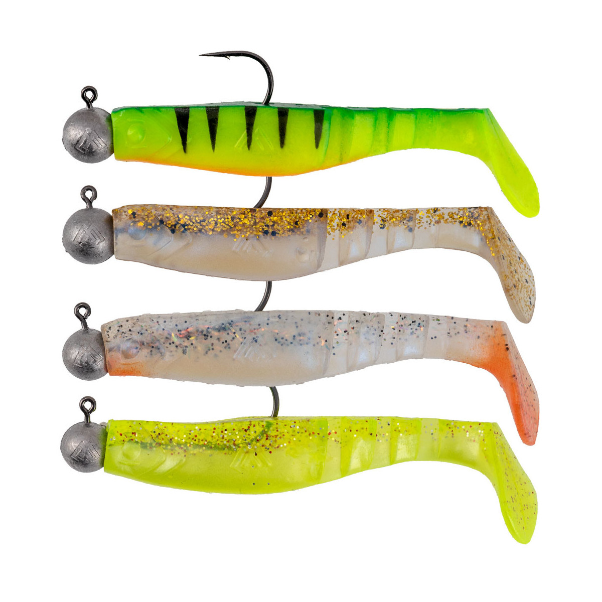 PMFHL8-SET Zestaw gum Mikado Fishunter z główką Jaws 8cm 4 szt.