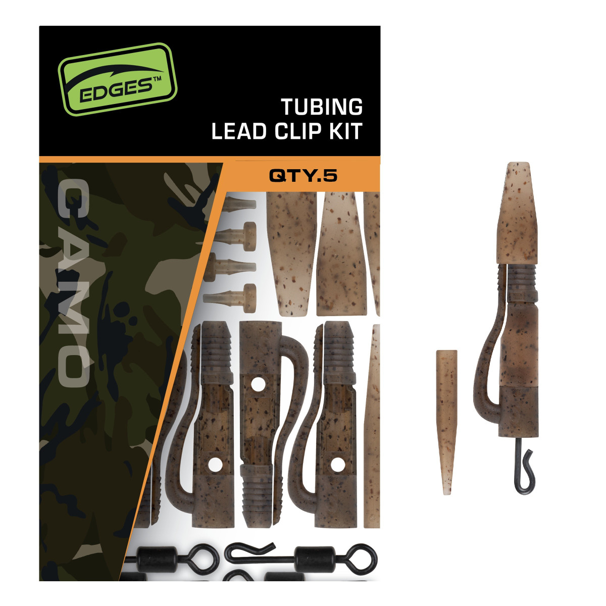 CAC919 Fox Edges - Camo Tubing Lead Clip Kit