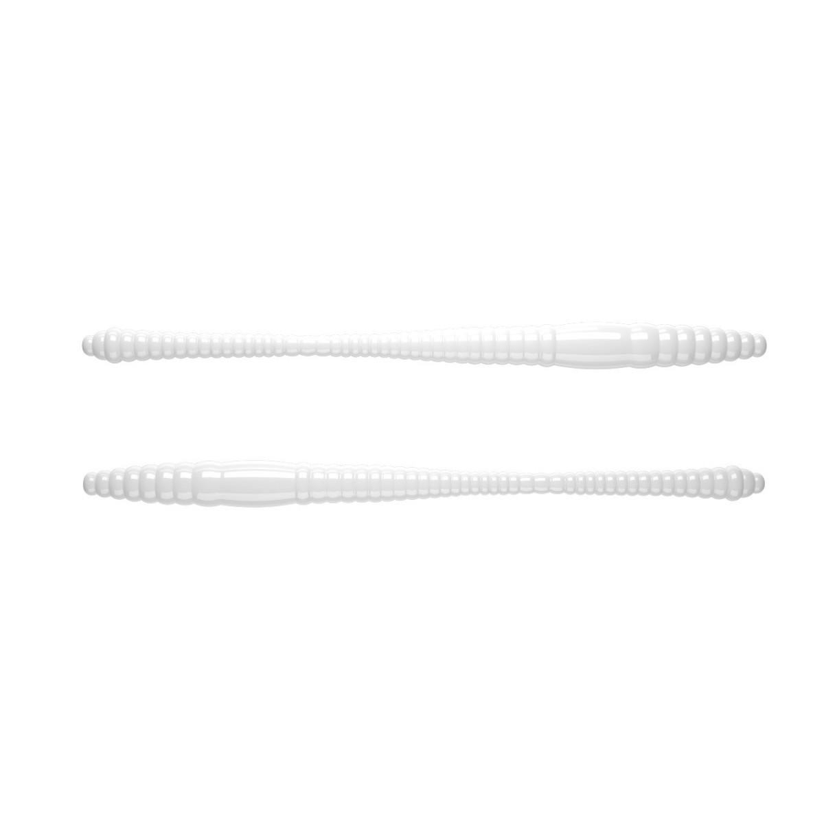 Libra Lures Dying Worm - 001 / WHITE