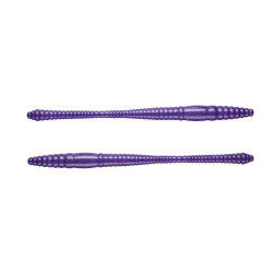 Libra Lures Dying Worm 7.0cm - 020 / PURPLE WITH GLITTER