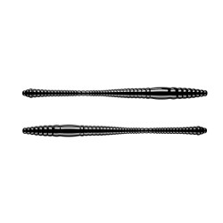 Libra Lures Dying Worm 8.0cm - 040 / BLACK