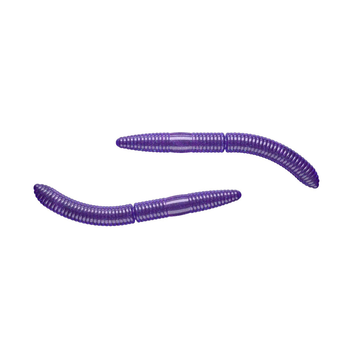 Libra Lures Fatty D’Worm 6.5cm - 020 / PURPLE WITH GLITTER