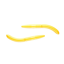 Libra Lures Fatty D’Worm 7.5cm - 007 / YELLOW