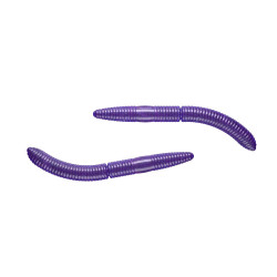 Libra Lures Fatty D’Worm 7.5cm - 020 / PURPLE WITH GLITTER