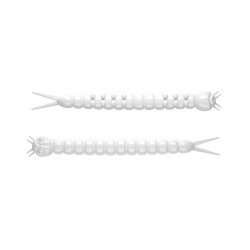Libra Lures Slight Worm 3.8cm - 001 / WHITE