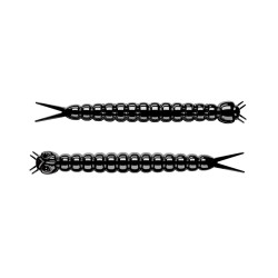 Warianty Libra Lures Slight Worm 3.8cm - 040 / BLACK