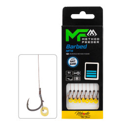 Przypony Mikado Method Feeder MF14B Barbed / PLECIONKA / GUMKA